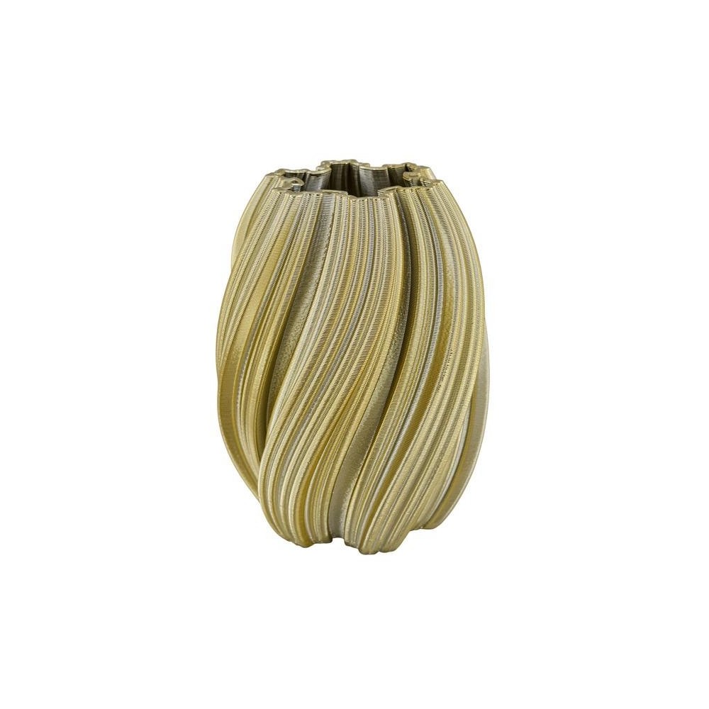 VASO SPIRALE ORO LUCIDO PICCOLO 19X19X24